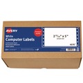 Labels | Avery 04076 2.94 in. x 5 in. Pin-Fed Printers Dot Matrix Printer Mailing Labels - White (3000/Box) image number 0