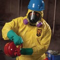 Safety & First Aid | Ansell KCC 00682 A70 Chemical Spray Protection Coveralls - Medium/Yellow (12/Carton) image number 2