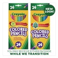 Pencils | Crayola 684024 3.3 millimeter 2B Long-Length Colored Pencil - Assorted Lead and Barrel Colors (1-Set) image number 1