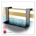Desk Shelves | Deflecto 391404 Break-Resistant Plastic Partition Brackets for 2.63 to 4.13 Wide Partition Walls - Black (2/Set) image number 5