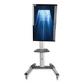 Project & Display Boards | Tripp Lite DMCS3270XP 32.6 in. x 27.6 in. x 81.5 in. Flat Panel Floor Stand with -12 to plus5 Tilt Range and 110 lb. Capacity - Silver/Black image number 3