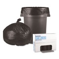 Trash Bags | Boardwalk H8647HKKR01 43 in. x 47 in. 56 gal. 0.6 mil Low-Density Waste Can Liners - Black (100/Carton) image number 1