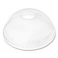 Cups and Lids | Karat C-KDL107 32 oz. Cold Cup Dome PET Plastic Lids - Clear (500/Carton) image number 0