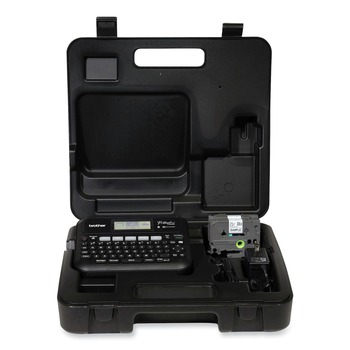 Brother P-Touch PTD460BTVP P-Touch 7.4 in. x 7 in. x 2.8 in. 30 mm/s Print Speed Business Expert Connected Label Maker with 2 Roll Sample Tape