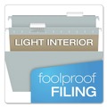 File Folders | Pendaflex 81604 1/5-Cut Tabs Letter Size Colored Hanging Folders - Gray (25/Box) image number 2