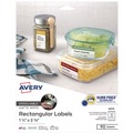 Labels | Avery 04224 1.25 in. x 2.38 in. Dissolvable Labels with Sure Feed - White (90/Pack) image number 0