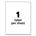 Labels | Avery 60521 UltraDuty 8.5 in. x 11 in. GHS Chemical Waterproof and UV Resistant Labels - White (50/Pack) image number 8