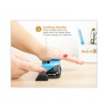 Staple Punches | PaperPro 2103 9/32 in. 12-Sheet EZ Squeeze Three-Hole Punch - Blue/Black image number 4