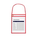 Label & Badge Holders | C-Line 41924 75-Sheet 1-Pocket 9 in. x 12 in. Shop Ticket Holder with Strap and Red Stitching (15/Box) image number 2