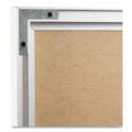 White Boards | U Brands 031U00-01 35 x 23 Melamine Dry Erase Board - White Surface/Silver Frame image number 4