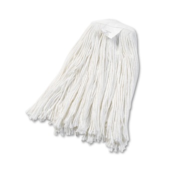 CLEANING TOOLS | Boardwalk BWK2020RCT No. 20 Rayon Cut-End Wet Mop Head - White (12/Carton)