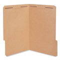 File Folders | Universal UNV10412 0.75 in. Expansion 2 Fasteners Legal Size Reinforced Top Tab Fastener Folders - Brown Kraft Exterior (50/Box) image number 1