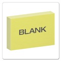 Flash Cards | Oxford 7420 CAN 4 in. x 6 in. Unruled Index Cards - Canary (100/Pack) image number 1