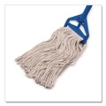 Mops | Carlisle 369716B00 16 oz Full Weight Cut End Cotton Mop Head - White image number 0