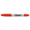 Permanent Markers | Sharpie 32002 Twin-Tip Permanent Marker - Extra-Fine/Fine Bullet Tips/Red (1-Dozen) image number 2