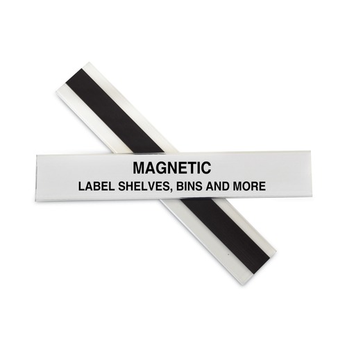 Labels | C-Line 87227 1 in. x 6 in. HOL-DEX Side Load Magnetic Shelf/Bin Label Holders - Clear (10/Box) image number 0