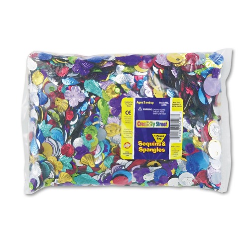 Back to School Sale | Creativity Street PAC6118 Sequins and Spangles Classroom Pack - Assorted Metallic Colors (1/Pack) image number 0