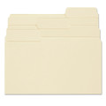 File Folders | Smead 10395 0.75 in. Expansion 1/3-Cut SuperTab Reinforced Guide Height Top Tab Folders - Letter Size/Manila (100/Box) image number 3