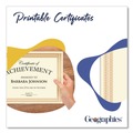 Copy & Printer Paper | Geographics 47833 8.5 in. x 11 in. Award Certificates - Ivory with Traditional Gold Border (100/Pack) image number 4