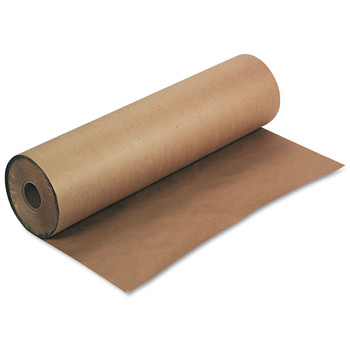 PACKAGING MATERIALS | Pacon P5836 36 in. x 1,000 ft. 50 lbs. Wrapping Weight Kraft Paper Roll - Natural (1-Roll)
