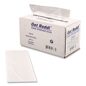 FACILITY MAINTENANCE SUPPLIES | Inteplast Group PBR1014 0.75 mil. 10 in. x 14 in. Food Bags - Clear (1000/Carton)