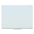 White Boards | U Brands 121U00-01 47 x 35 Glass Dry Erase Board - White Surface image number 2
