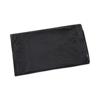 Boardwalk H6036HBK 30 in. x 36 in. 30 gal. 0.65 mil Linear Low Density Industrial Flat Pack Can Liners - Black (200/Carton)