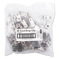 Back to School Sale | SICURIX BAU68010 0.38 in. x 2.75 in. ID Strap Clips - Clear (25/Pack) image number 0