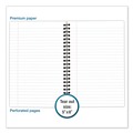 Notebooks & Pads | Cambridge 06074 8 in. x 5 in. Sheets 1-Subject Wide/Legal Rule Wirebound Business Notebook - Black Linen Cover image number 3