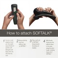 Office Phones & Accessories | Softalk 00802 Softalk II 2 x 6.75 x 2.5 Telephone Shoulder Rest - Charcoal image number 7