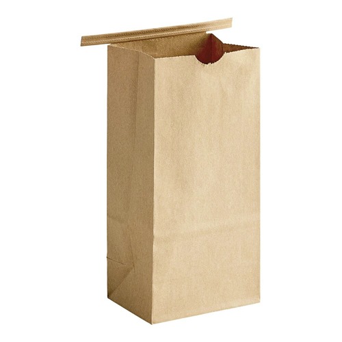 Coffee | Bagcraft 300950 1/2 lbs. Coffee Bag Poly Lined Tin Ties - Natural (1000/Carton) image number 0