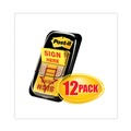 Back to School Sale | Post-it Flags 680-SH12 1 in. Arrow Message Sign Here Page Flags - Yellow (600/Box) image number 3