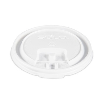 SOLO LB3081-00007 Lift Back and Lock Tab Lids for 8 oz. Cups - White (1000/Carton)