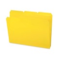 File Folders | Smead 10504 0.75 in. Expansion Top Tab Poly Colored File Folders - Yellow/Letter Size (24/Box) image number 0
