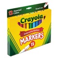 Permanent Markers | Crayola 587712 Broad Bullet Tip Non-Washable Marker - Assorted Classic Colors (12/Set) image number 1