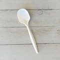 Cutlery | Boardwalk BWKSPOONMWPPIW 5.31 in. Mediumweight Wrapped Polypropylene Plastic Spoon Cutlery - White (1000/Carton) image number 3