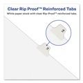 Dividers & Tabs | Avery 01403 11 in. x 8.5 in. 26-Tab Avery Style C Preprinted Legal Exhibit Side Tab Index Dividers - White (25/Pack) image number 4