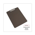 Clipboards | Universal UNV40311 Low-Profile Plastic Clipboard with 0.5 in. Clip Capacity for 8.5 x 11 Sheets - Translucent Black image number 4