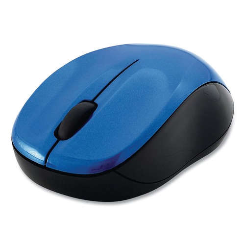 Office Electronics & Batteries | Verbatim 99770 2.4 GHz Frequency/32.8 ft Wireless Range Left/Right Hand Use Silent Wireless Blue LED Mouse - Blue image number 0