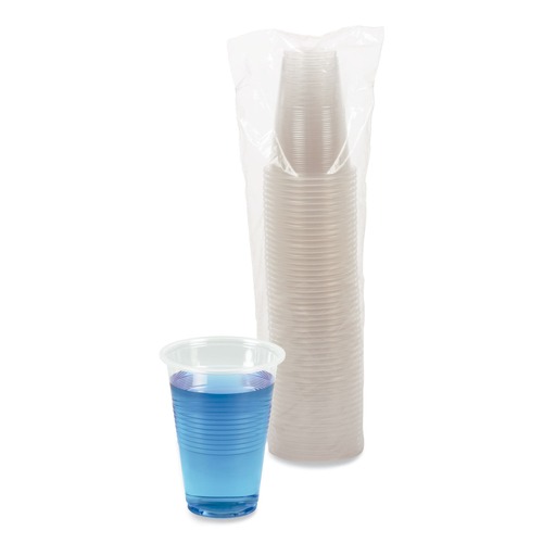 Cups, Plates and Cutlery | Boardwalk BWKTRANSCUP16CT 16 oz. Polypropylene Plastic Cold Cups - Translucent (1000/Carton) image number 0
