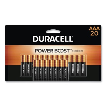 Duracell MN2400B20Z Power Boost CopperTop Alkaline AAA Batteries (20/Pack)