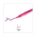 Highlighters | Universal UNV08855 Fluorescent Ink Chisel Tip Pocket Highlighters - Pink (1 Dozen) image number 7