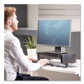 Back to School Sale | Fellowes Mfg Co. 8038101 Designer Suites 40-lb. Capacity Monitor Riser for 21 in. Monitors - Black Pearl image number 8