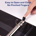 Binders | Avery 68059 11 in. x 8.5 in. 1.5 in. Capacity 3 Rings Framed View Heavy-Duty Binders - Navy Blue image number 3