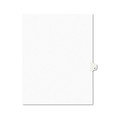 Dividers & Tabs | Avery 01416 11 x 8.5 Preprinted Legal Exhibit P 26-Tab Index Dividers - White (25/Pack) image number 0
