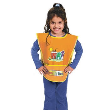  | Creativity Street PAC5207 Kraft Vinyl Artist Smock, Fits Kids Ages 3-8 - Bright Colors/One Size Fits All