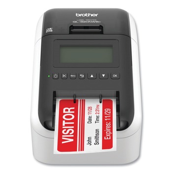 Brother QL820NWBC QL-820NWBC 5 in. x 5.7 in. x 9.2 in. 110 Labels/min Print Speed Ultra Flexible Label Printer