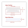 Dividers & Tabs | Universal UNV43313EE 3.7 in. Wide 1/3-Cut Hanging File Folder Plastic Index Tabs - Clear (25/Pack) image number 2