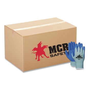 MCR Safety 96731S Memphis Flex Seamless Nylon Knit Gloves - Small, Blue/Gray (1-Dozen)