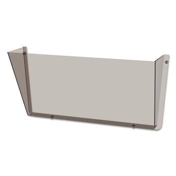 Deflecto 63202 Unbreakable DocuPocket 14.5 in. x 3 in. x 6.5 in. Letter Size Wall File - Smoke